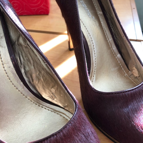 BCBG TINA S2 MERLOT MO HAIR HEELS - Picture 5 of 6